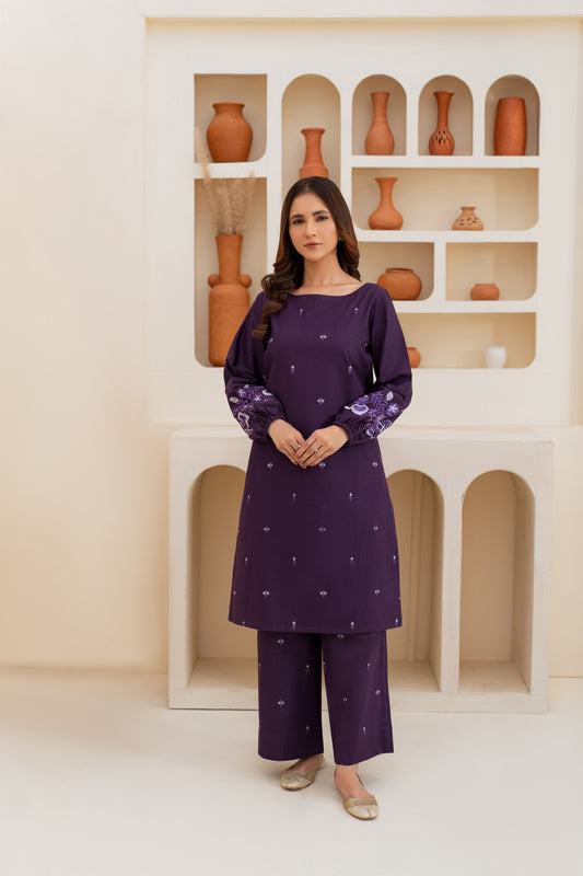 Mahpara Embroidered Suit - 2 pc