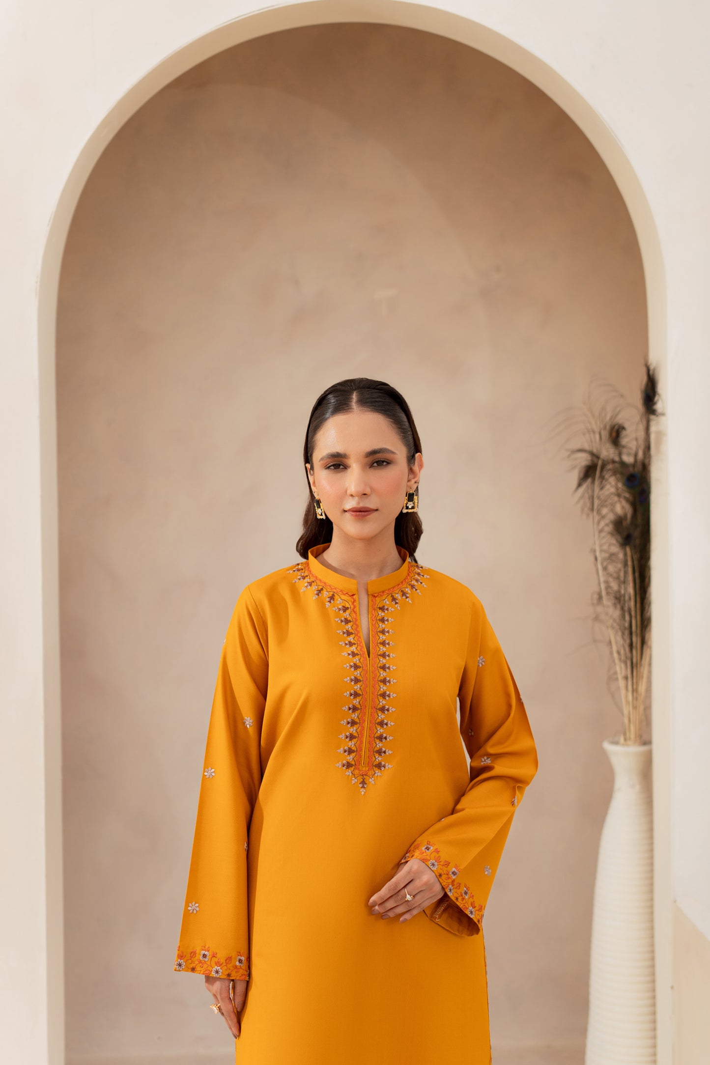 Naaz Embroidered Suit - 2 pc