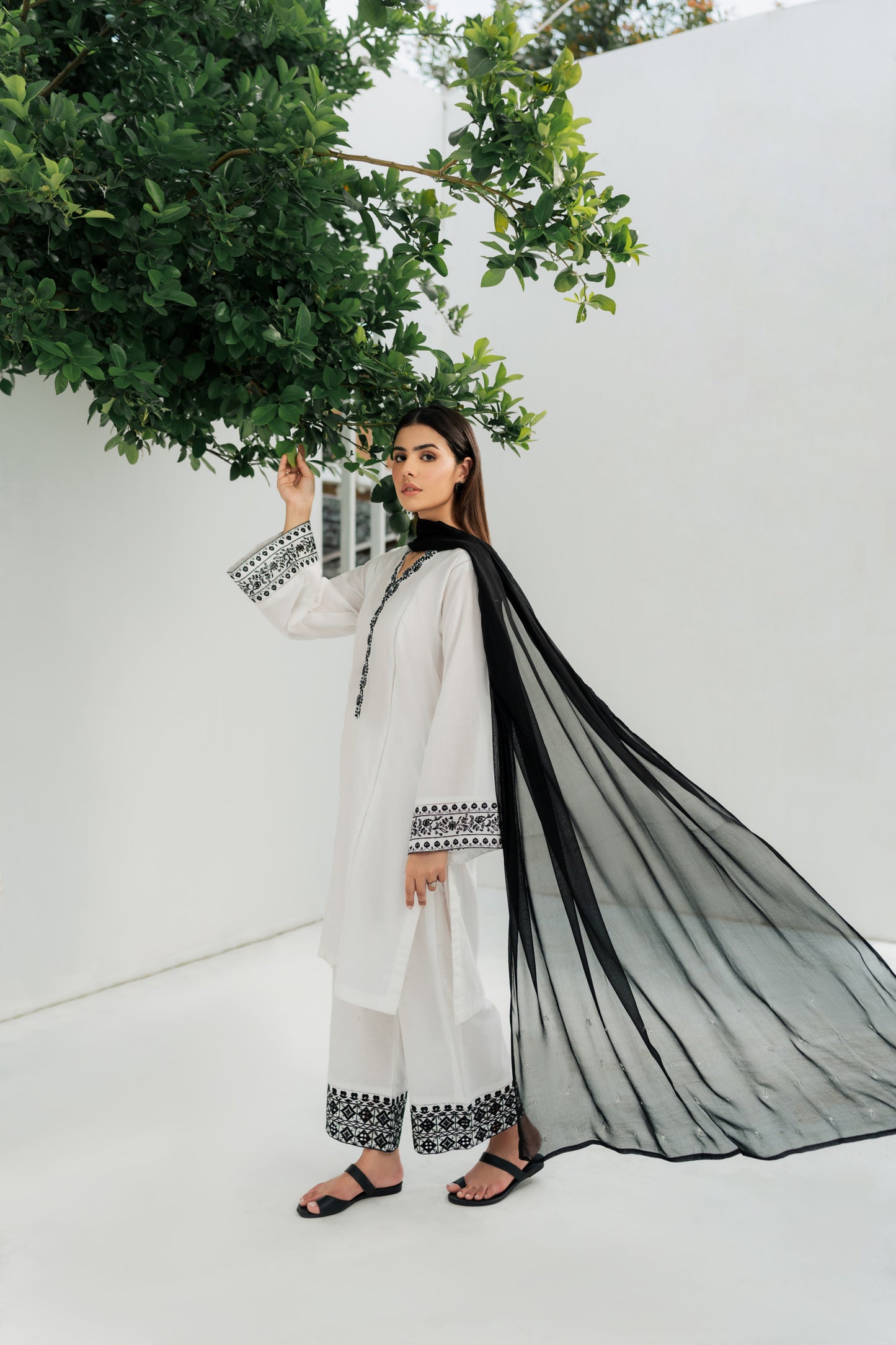 Zaria - Embroidered Dupatta