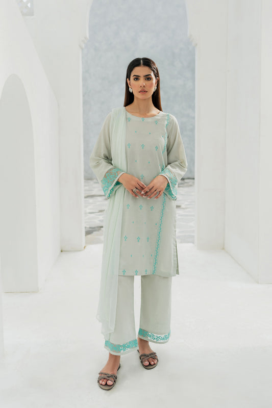 Deena - 2pc/3pc Embroidered Suit