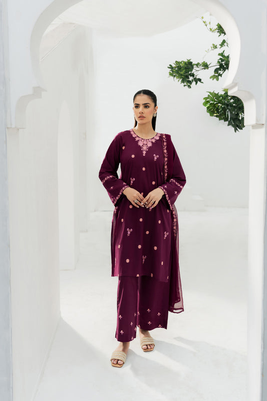 Daisy - 2pc/3pc Embroidered Suit