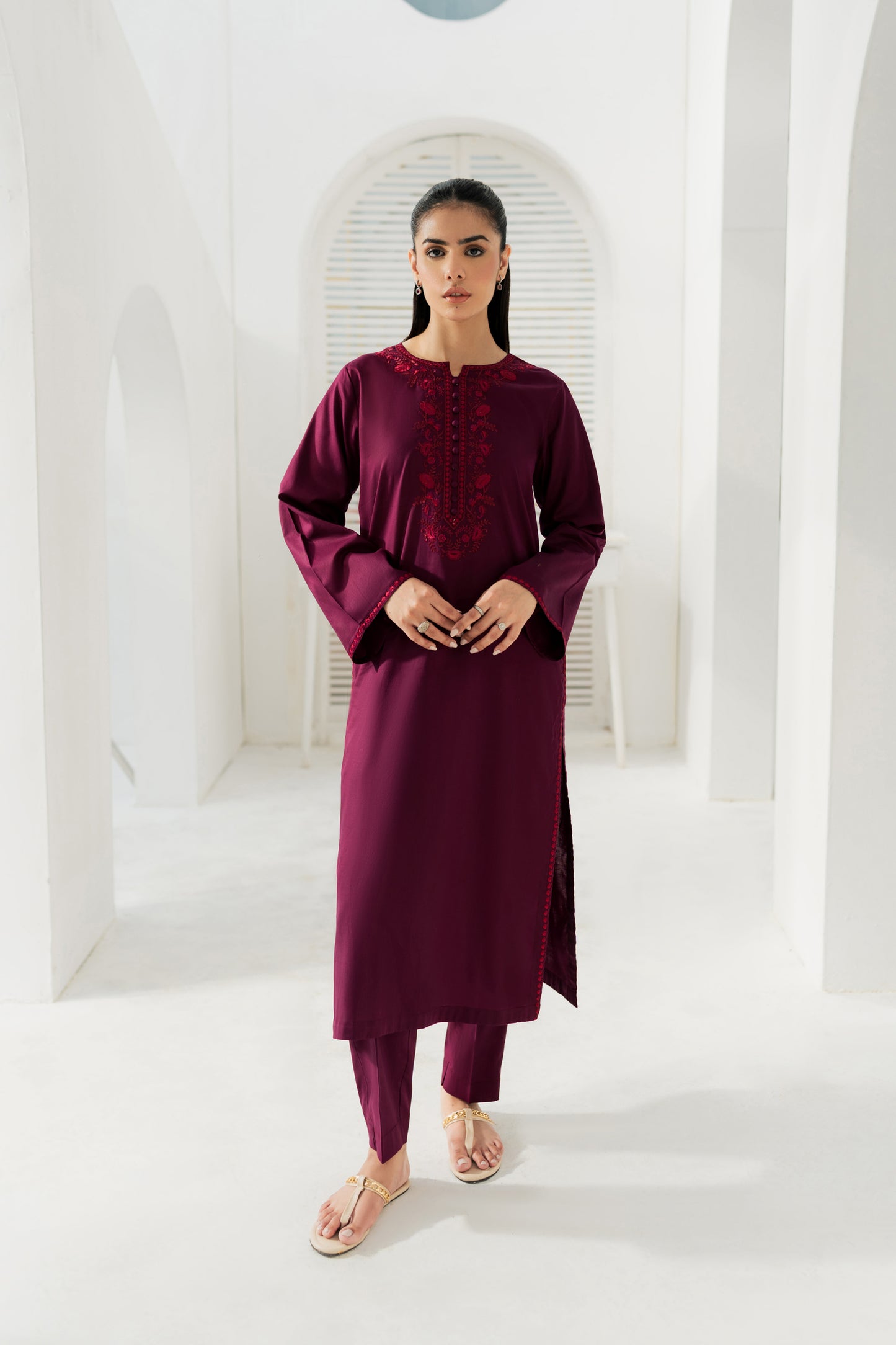 Alaya - 2pc Embroidered Suit