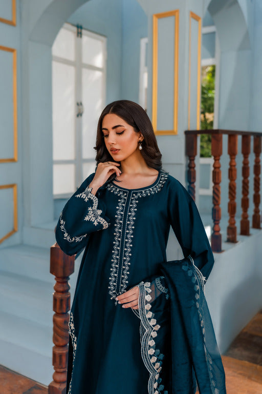 Shayna Embroidered Suit - 3pc